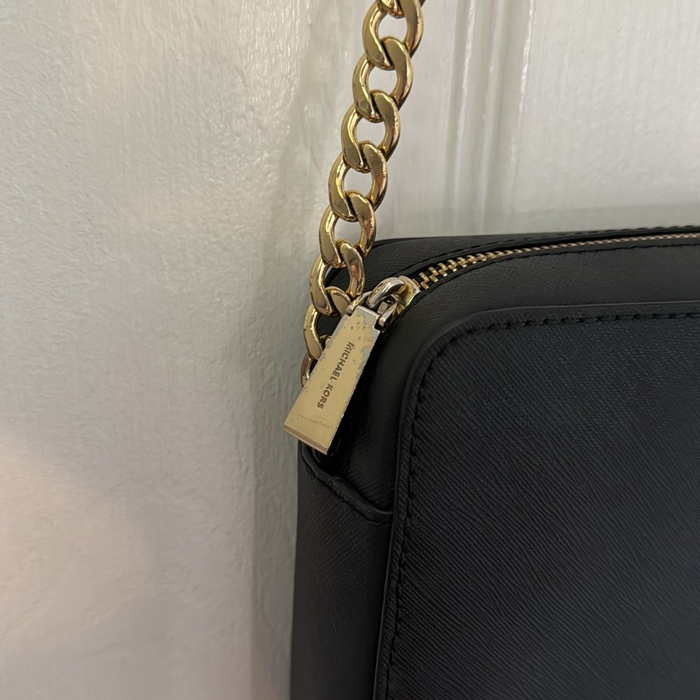 MICHAEL Michael Kors Jet Set Large Saffiano Leather Crossbody Bag - Picture 7 of 11